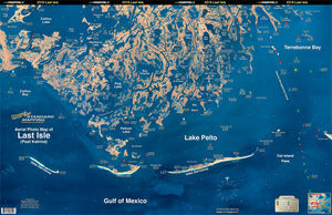 Standard Map Laminated Fishing Map Last Isle/Cocodrie
