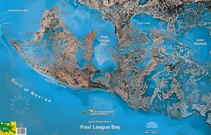 Standard Map Laminated Fishing Map