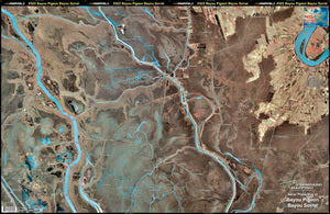 Standard Map Laminated Fishing Map Dautrieve To Bayou