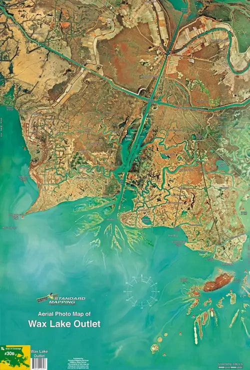 Standard Map Laminated Fishing Map