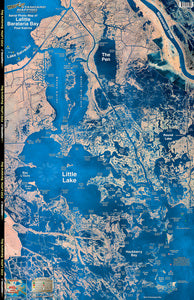 Standard Map Laminated Fishing Map Lafitte/Barataria