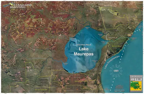 Standard Map Laminated Fishing Map