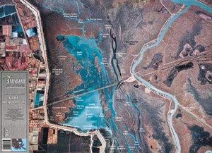 Standard Map Laminated Fishing Map Lake Henderson