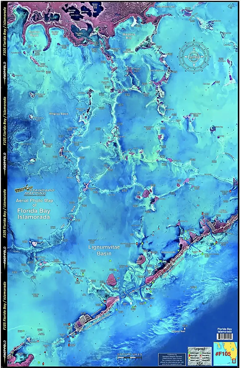 Standard Map Laminated Fishing Map