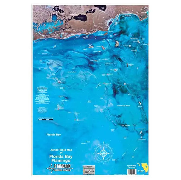 Standard Map Laminated Fishing Map