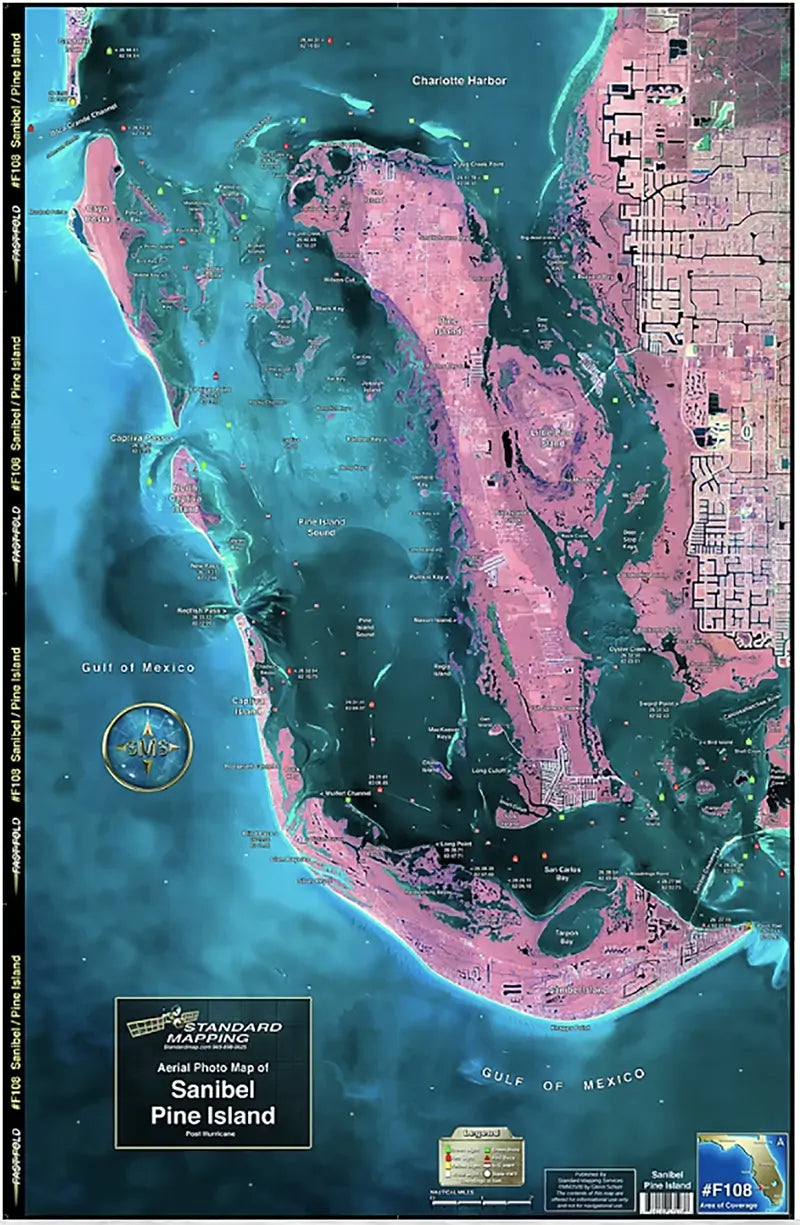 Standard Map Laminated Fishing Map