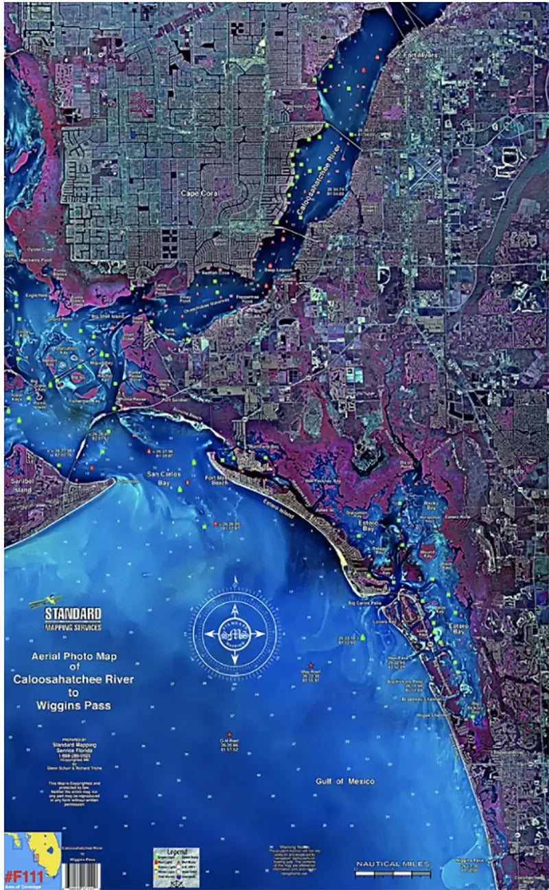 Standard Map Laminated Fishing Map