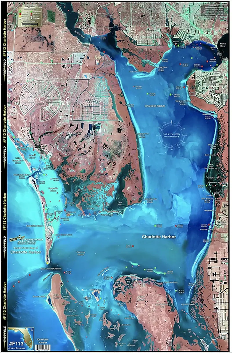 Standard Map Laminated Fishing Map