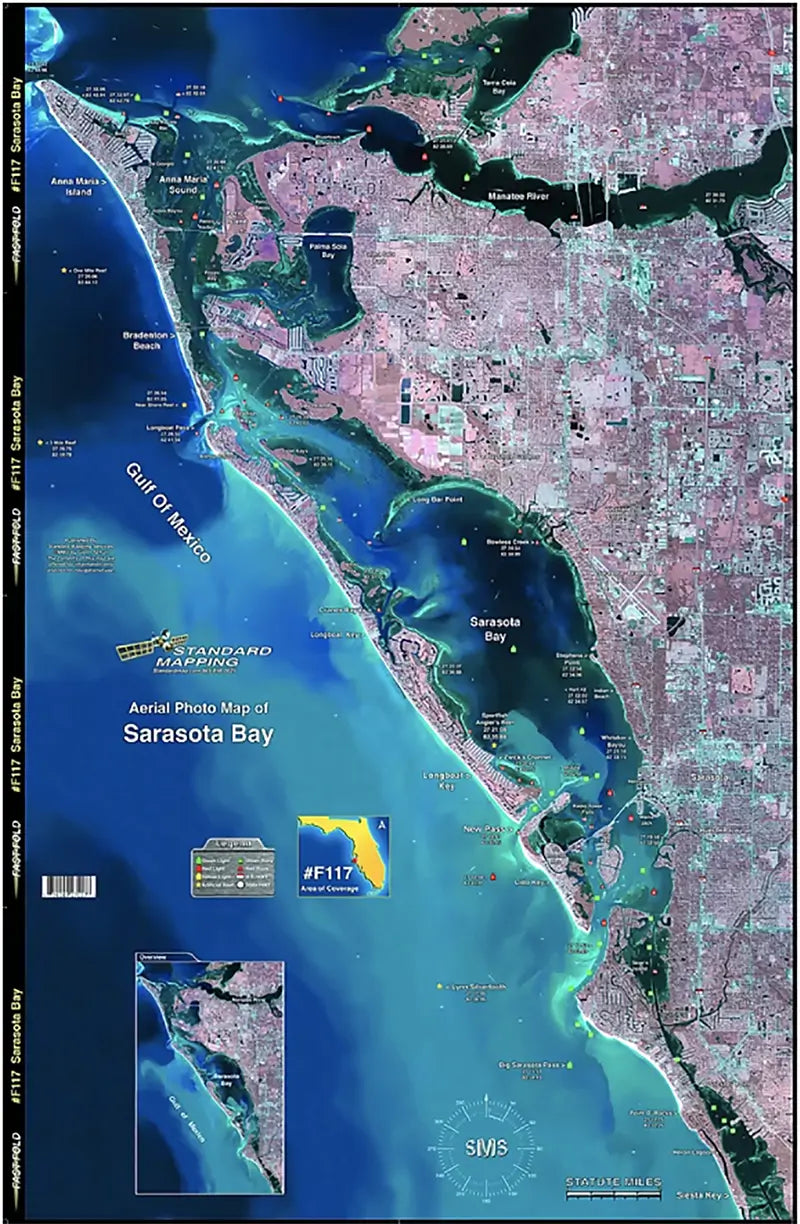 Standard Map Laminated Fishing Map