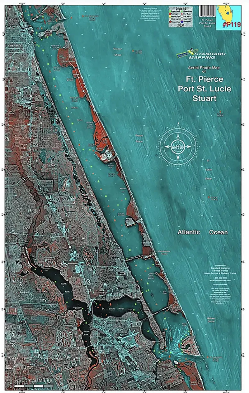 Standard Map Laminated Fishing Map