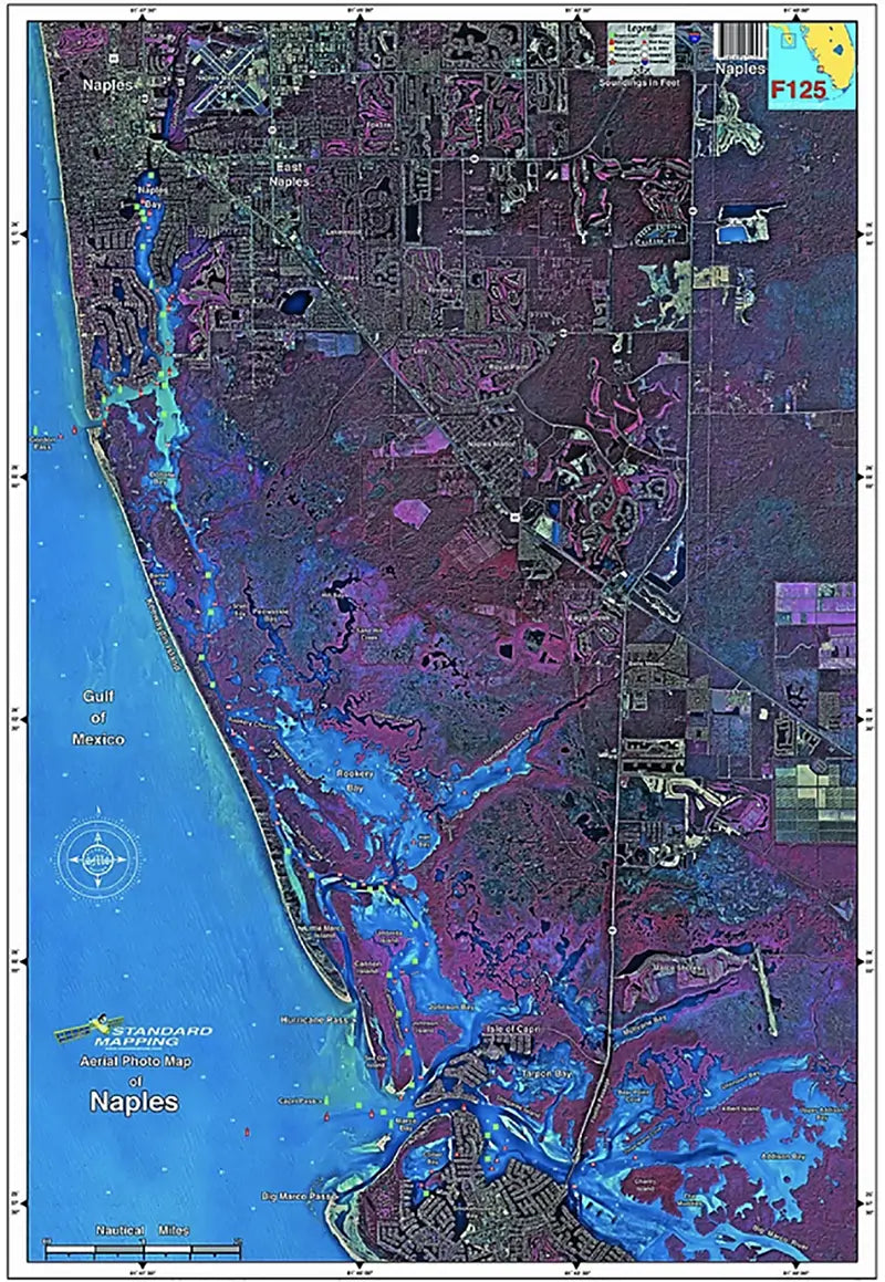 Standard Map Laminated Fishing Map