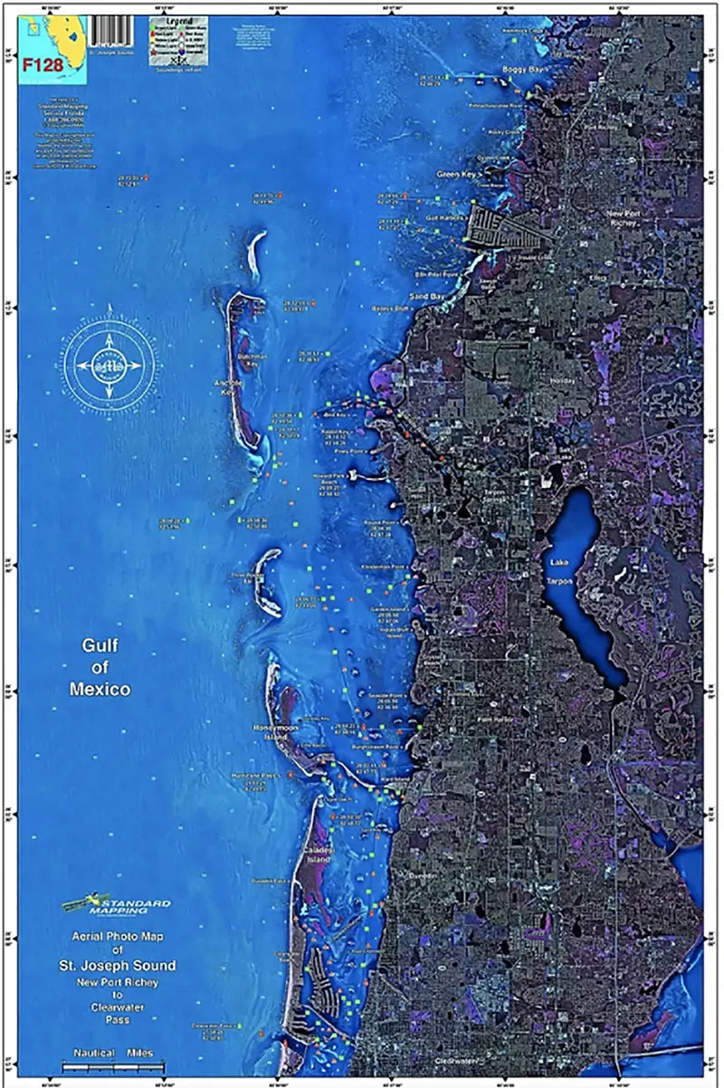 Standard Map Laminated Fishing Map