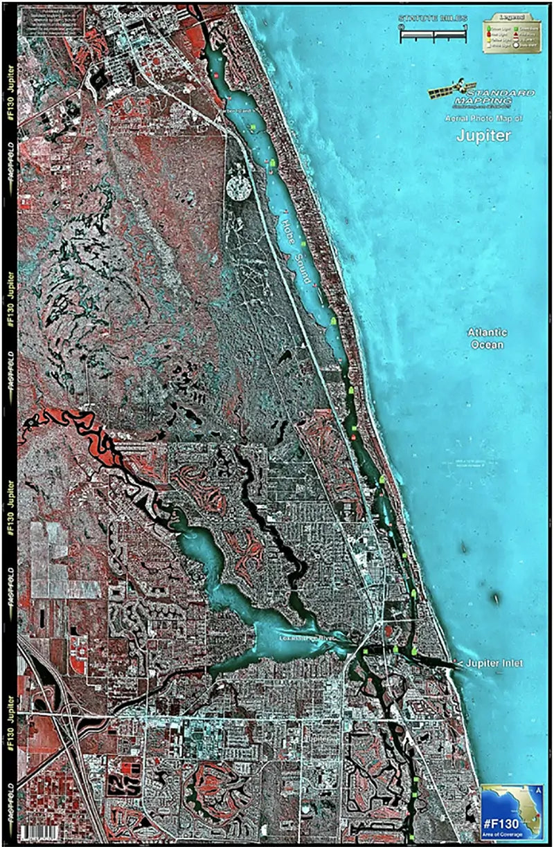 Standard Map Laminated Fishing Map