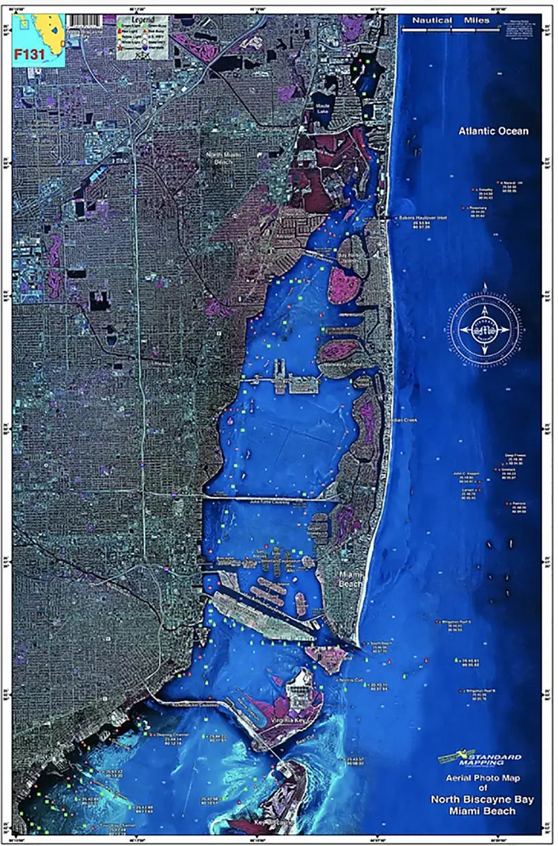 Standard Map Laminated Fishing Map
