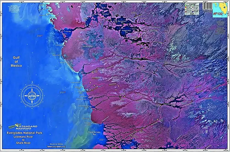 Standard Map Laminated Fishing Map