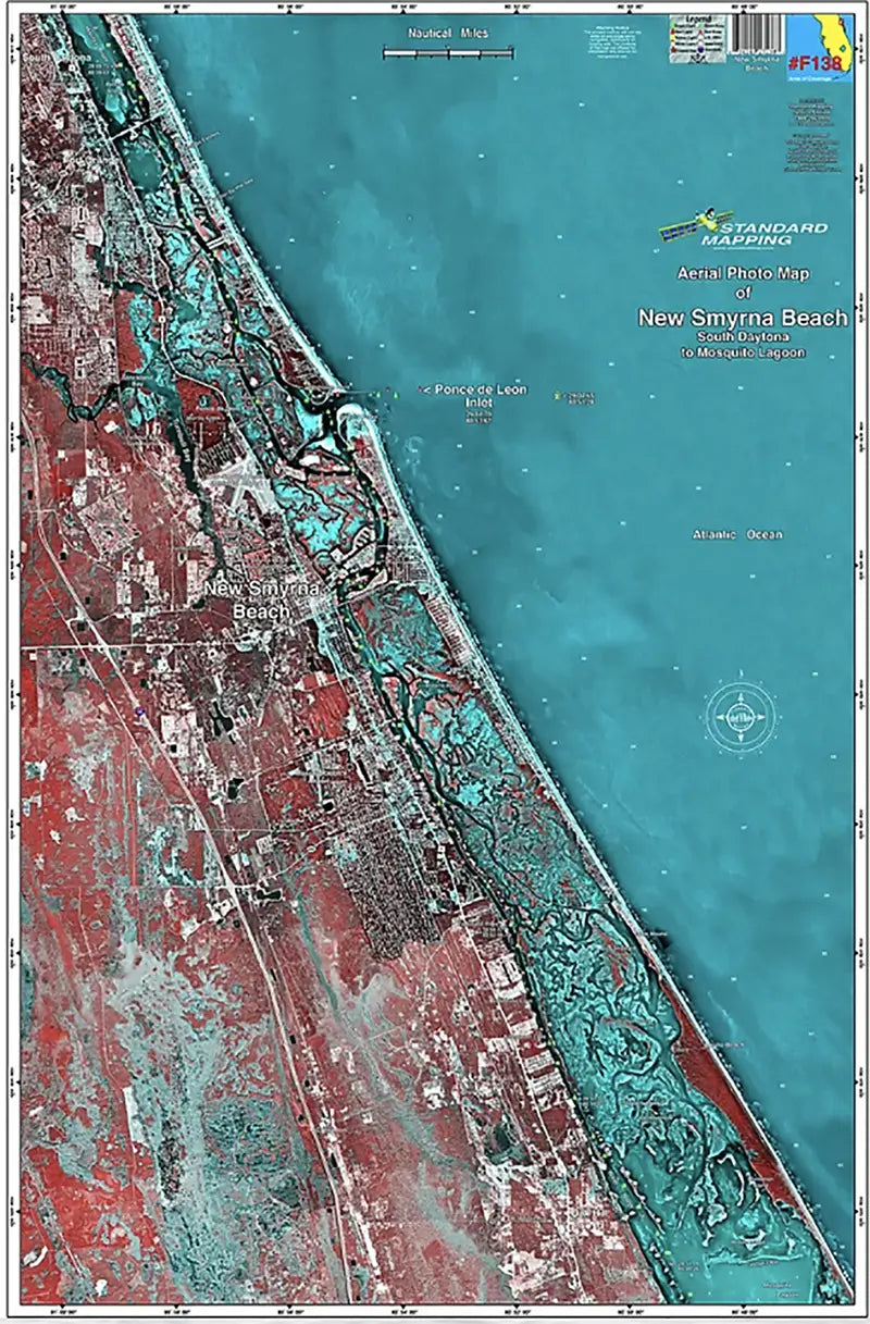 Standard Map Laminated Fishing Map