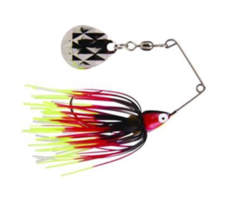 Strike King Mini King Spinnerbait 1/8Oz Sgl/Co Blk/Cht/Wht