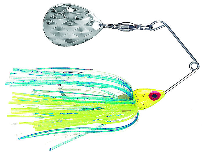 Strike King Mini King Spinnerbait 1/8Oz Sgl/Co Cht/Blu/Wht