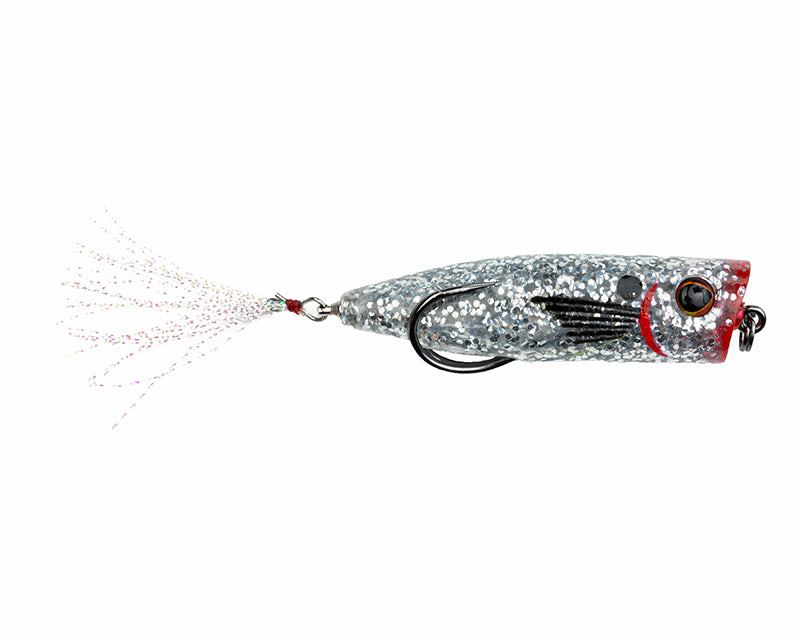 Snagproof Zoo Pop Topwater Bait 2.75In 3/8Oz Silver Minn