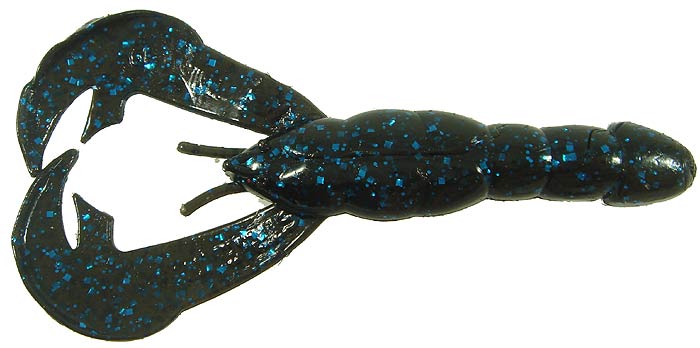 Strike King Rage Tail Baby Craw 3In 9Bg Black/Blue