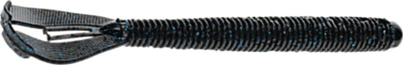 Strike King Rage Twin Tl Menace Worm 9In 6Bg Black/Blue