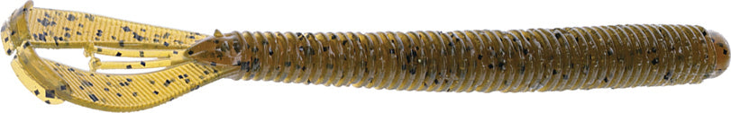 Strike King Rage Twin Tl Menace Worm 9In 6Bg Green Pumpkin
