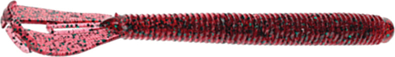 Strike King Rage Twin Tl Menace Worm 9In 6Bg Red Bug