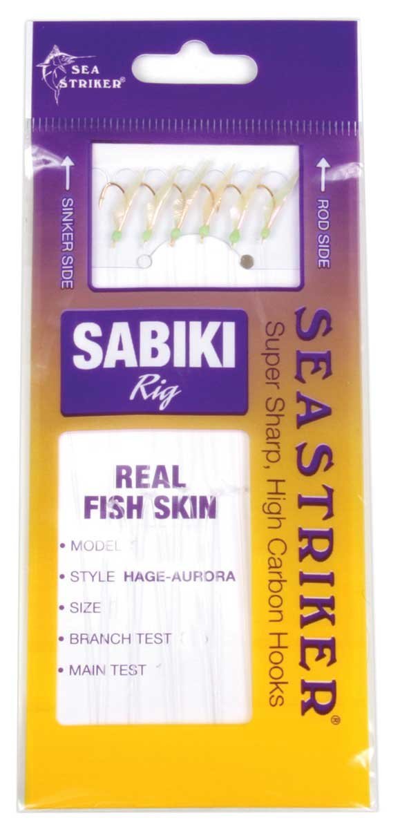 Sea Striker Pro Sabiki Rig Hage-Aurora Glow Sz14