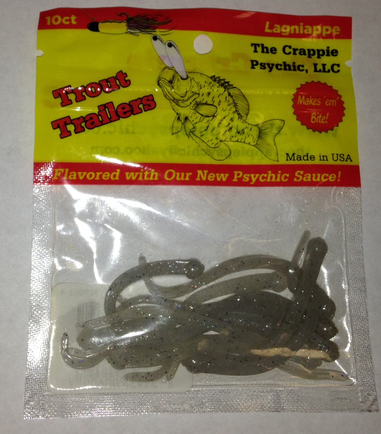 The Crappie Psychic Trout Trailer 2.6In 11Bg Silver Minnow