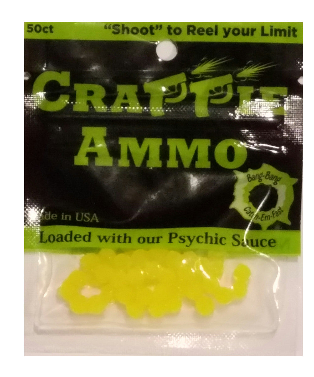 The Crappie Psychic Crappie Ammo 50Bg Fluor Yellow