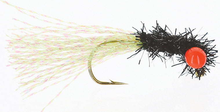 The Crappie Psychic Iddy Biddy Grass Shrimp 1/32Oz 3Pk Blk/Chat/Org