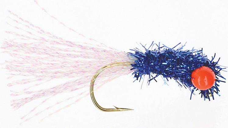 The Crappie Psychic Iddy Biddy Grass Shrimp 1/32Oz 3Pk Blue/Wht/Org