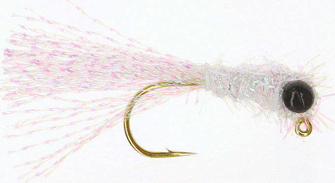 The Crappie Psychic Iddy Biddy Grass Shrimp 1/32Oz 3Pk White/Orange