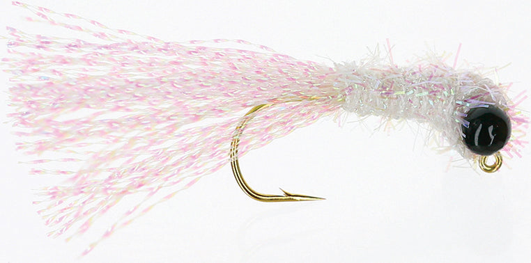 The Crappie Psychic Iddy Biddy Grass Shrimp 1/16Oz 3Pk White/Black