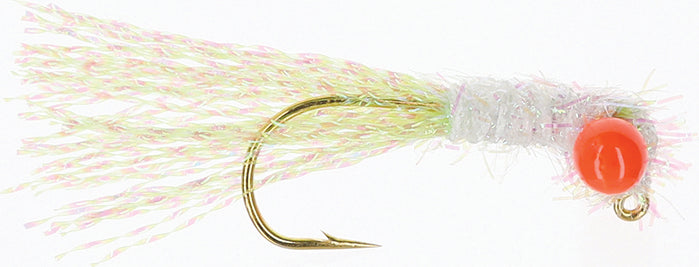The Crappie Psychic Iddy Biddy Grass Shrimp 1/16Oz 3Pk Wht/Chat/Org