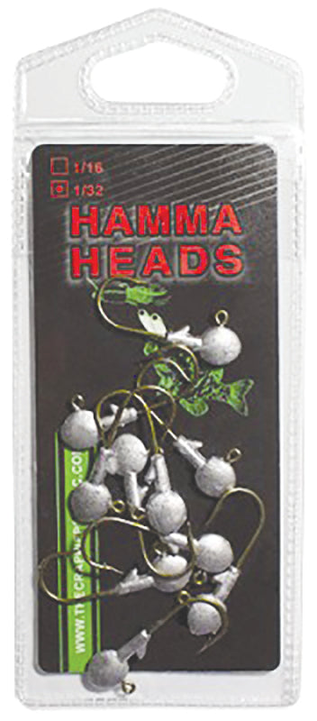 The Crappie Psychic Hamma Head Jighead 1/16Oz 10Pk Plain