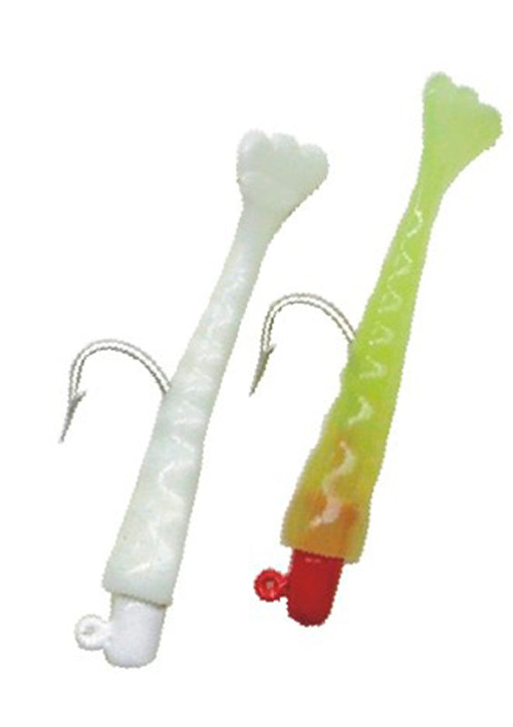 Texas Tackle Factory Double Lil Speck Killers 1/8Oz Glo Chat/Glo Wht