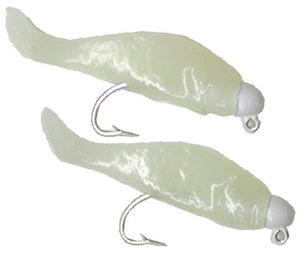Texas Tackle Factory Double Shad Rig 1/4Oz Glo Wht/Glo Wht