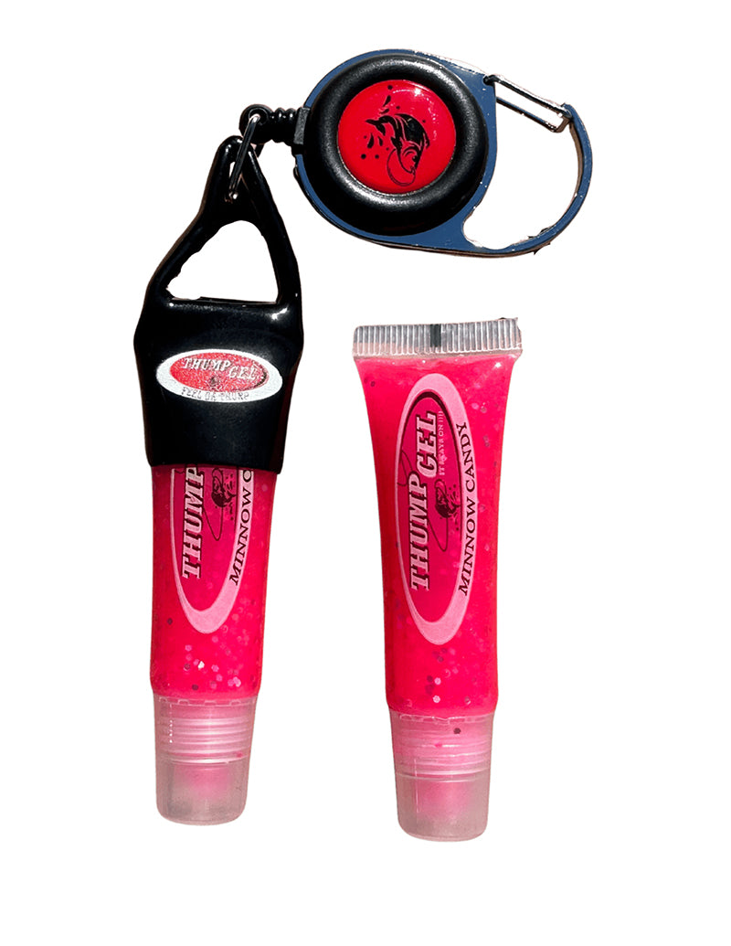 Thump Gel Minnow Candy Gel Pack 2 10Ml Pink Fish W/Wht &