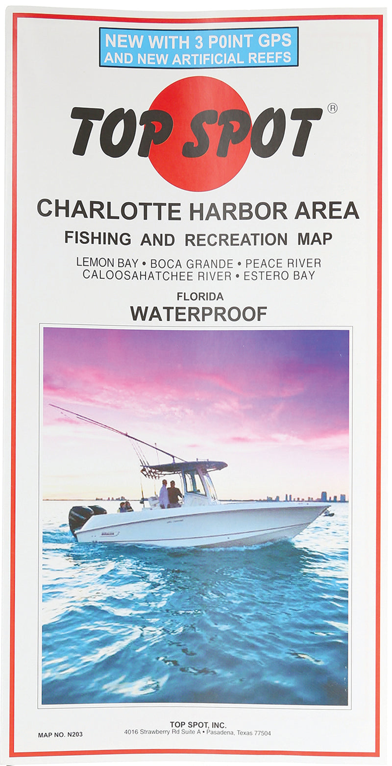Top Spot Fishing Map Charlotte Harbor
