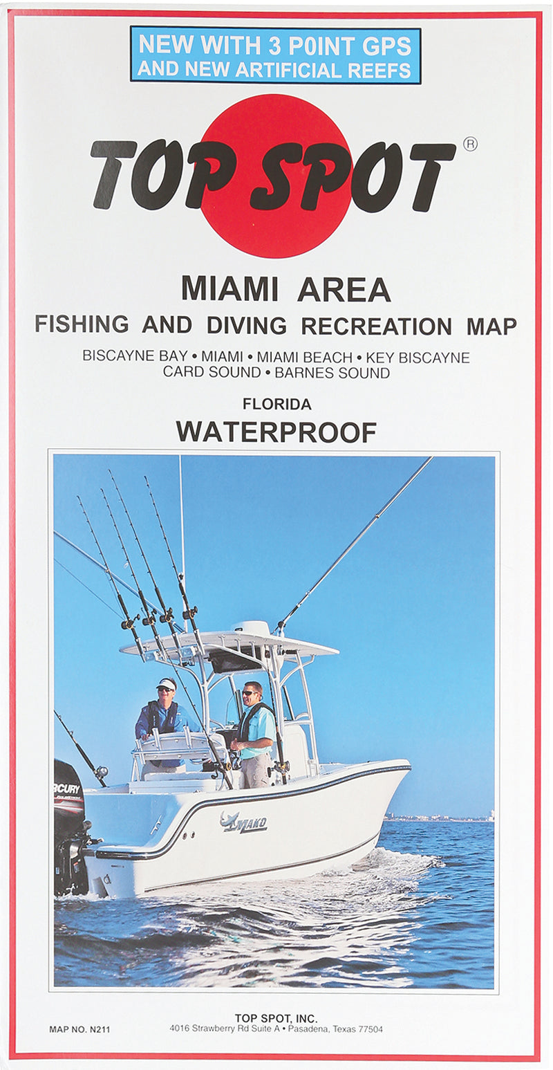 Top Spot Fishing Map Miami Area