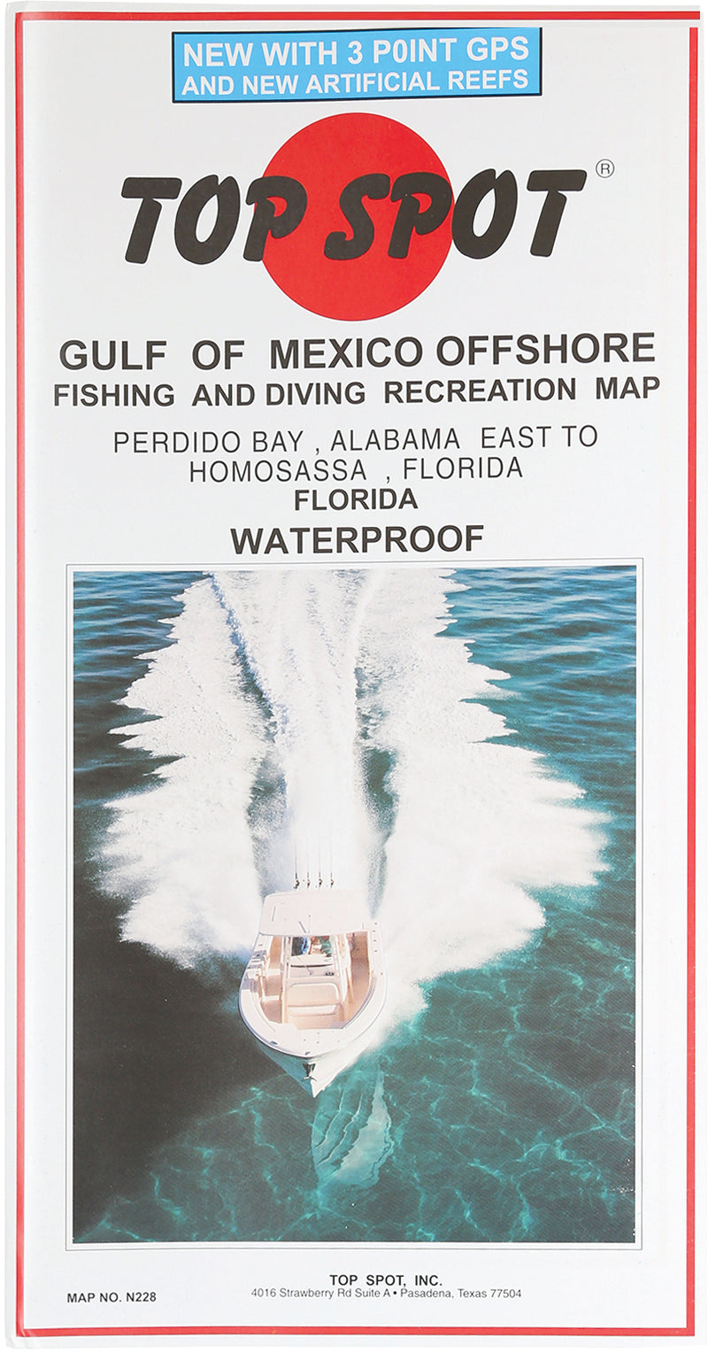 Top Spot Fishing Map Gulf Of Mexico Offshore