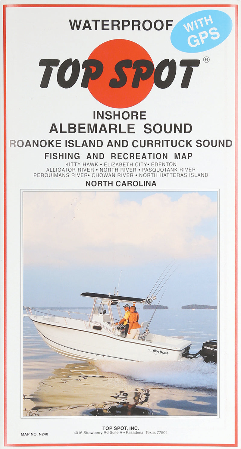 Top Spot Fishing Map Albemarle Sound Area