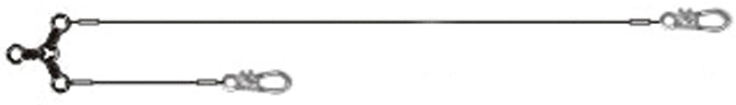 Taitex Piano Wire Leader 1-Drop 36Ring