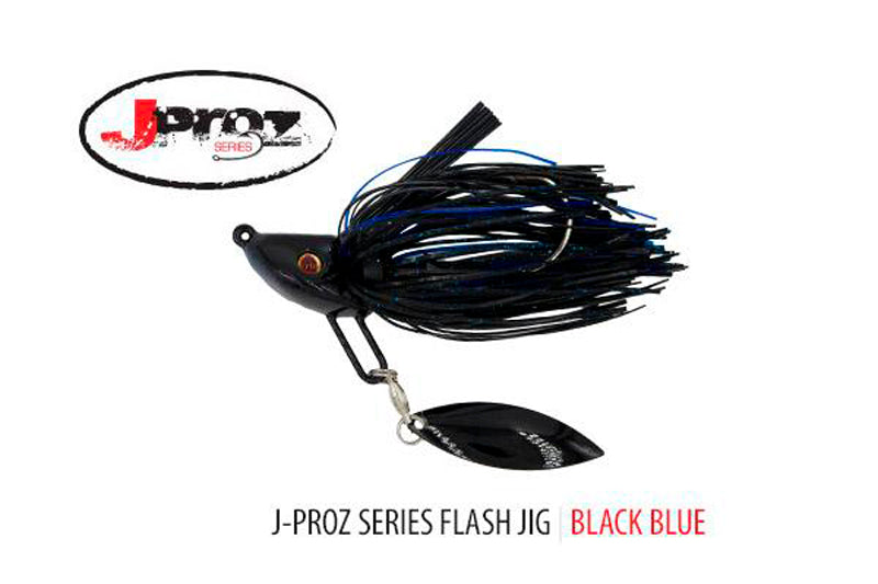 V&M Baits J-Proz Flash Jig 1/2Oz Blk Bld-Black/Blue