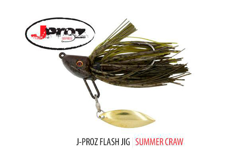 V&M Baits J-Proz Flash Jig 1/2Oz Gld Bld-Summr Craw