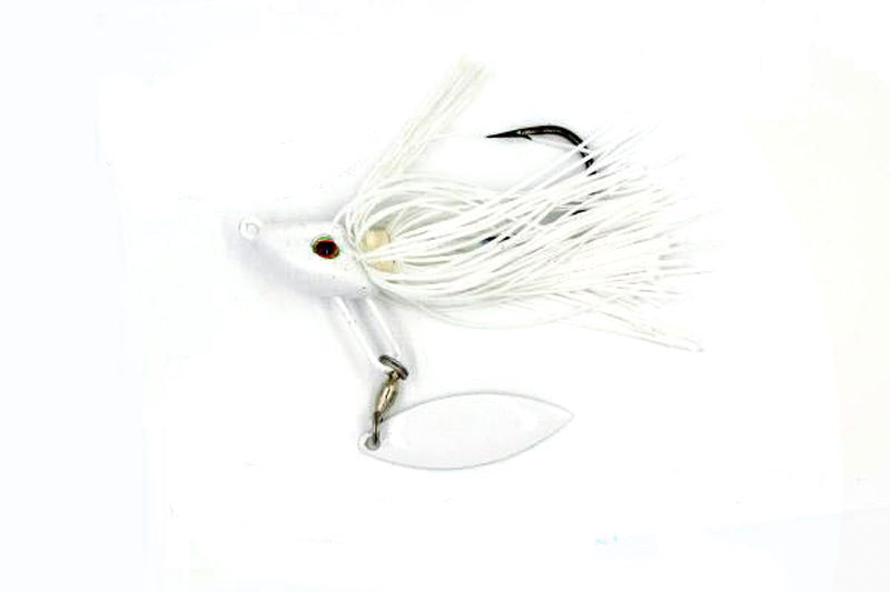 V&M Baits J-Proz Flash Jig 3/8Oz Wht Bld-White