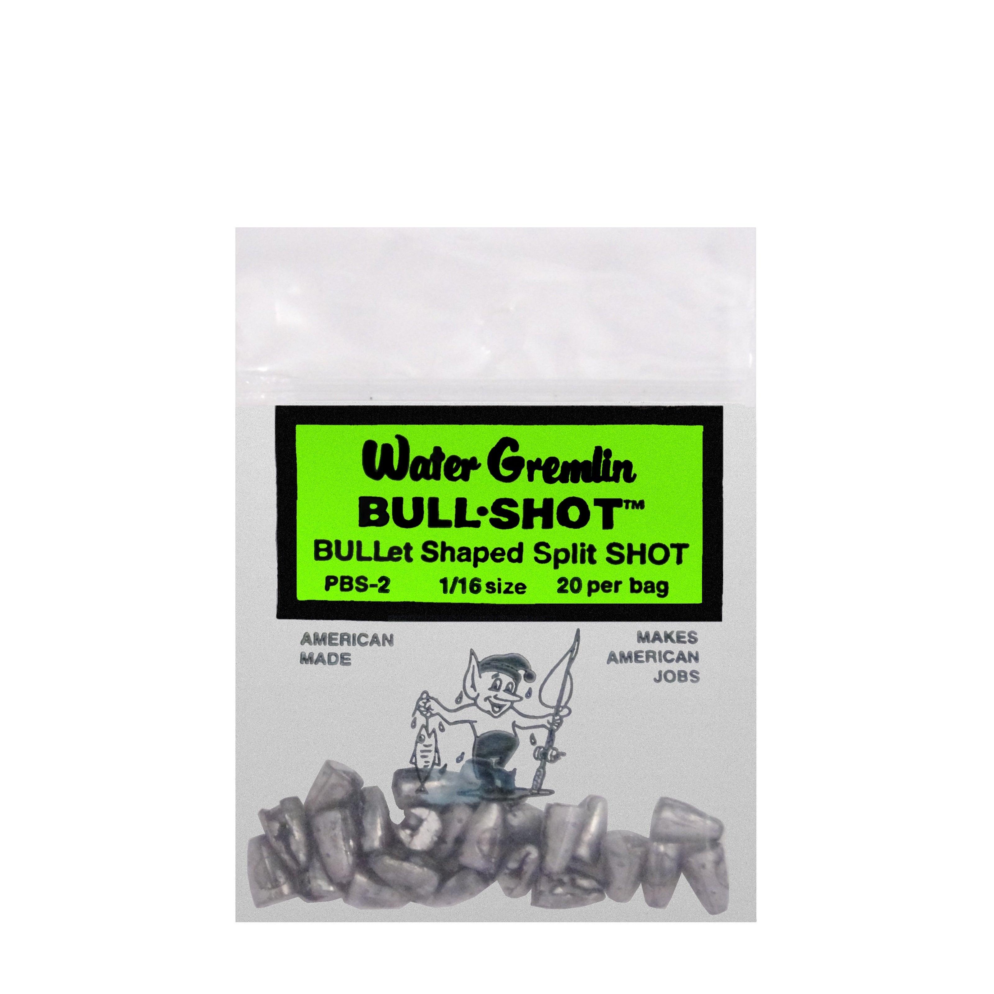 Water Gremlin Bull Shot Sinker 1/16Oz 20Pk
