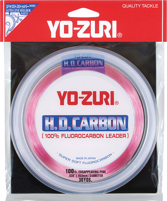 Yo-Zuri Hd Fluorocarbon Leader Disappe Pink 100Lb 30Yd